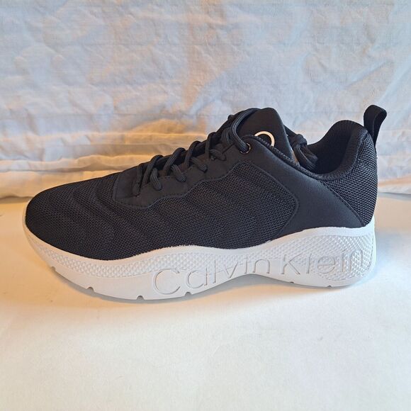 Calvin Klein KC Cecyle Black White Sneaker Athletic Shoe Women's 9.5M New In Box - Picture 2 of 15